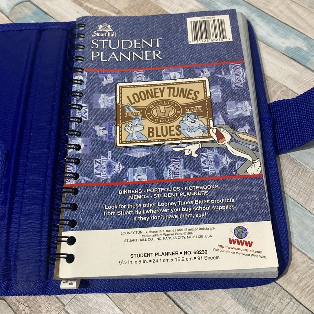 Vintage Stuart Hall Looney Tunes Student Planner